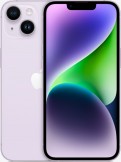 Apple iPhone 14 128GB Purple mobile phone on the Three Unlimited at 28 tariff