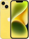 Apple iPhone 14 128GB Yellow mobile phone on the Vodafone Upgrade Unlimited Max at 36 tariff