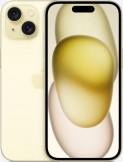 Apple iPhone 15 256GB Yellow mobile phone on the Vodafone Upgrade Unlimited Max at 43 tariff
