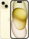 Apple iPhone 15 Plus 128GB Yellow mobile phone on the Three Upgrade Unlimited + Unlimited + 300GB at 40 tariff