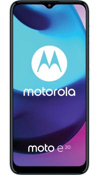Motorola Moto E20 Blue on Tesco Mobile